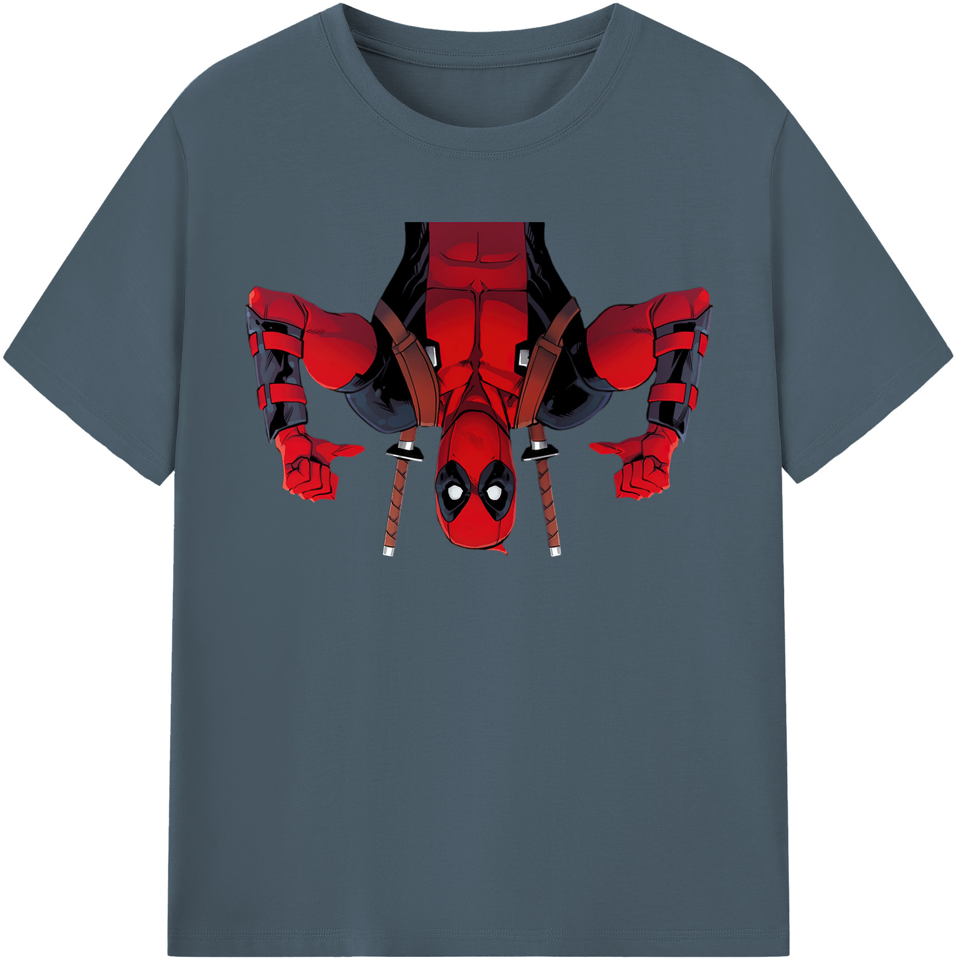 （画像用） Deadpool デッドプール 綿100％半袖Tシャツ（フロントプリント）